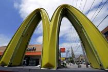 A McDonald's restaurant is seen on the northside of Pittsburgh in 2019. (AP Photo/Gene J. Puskar)
