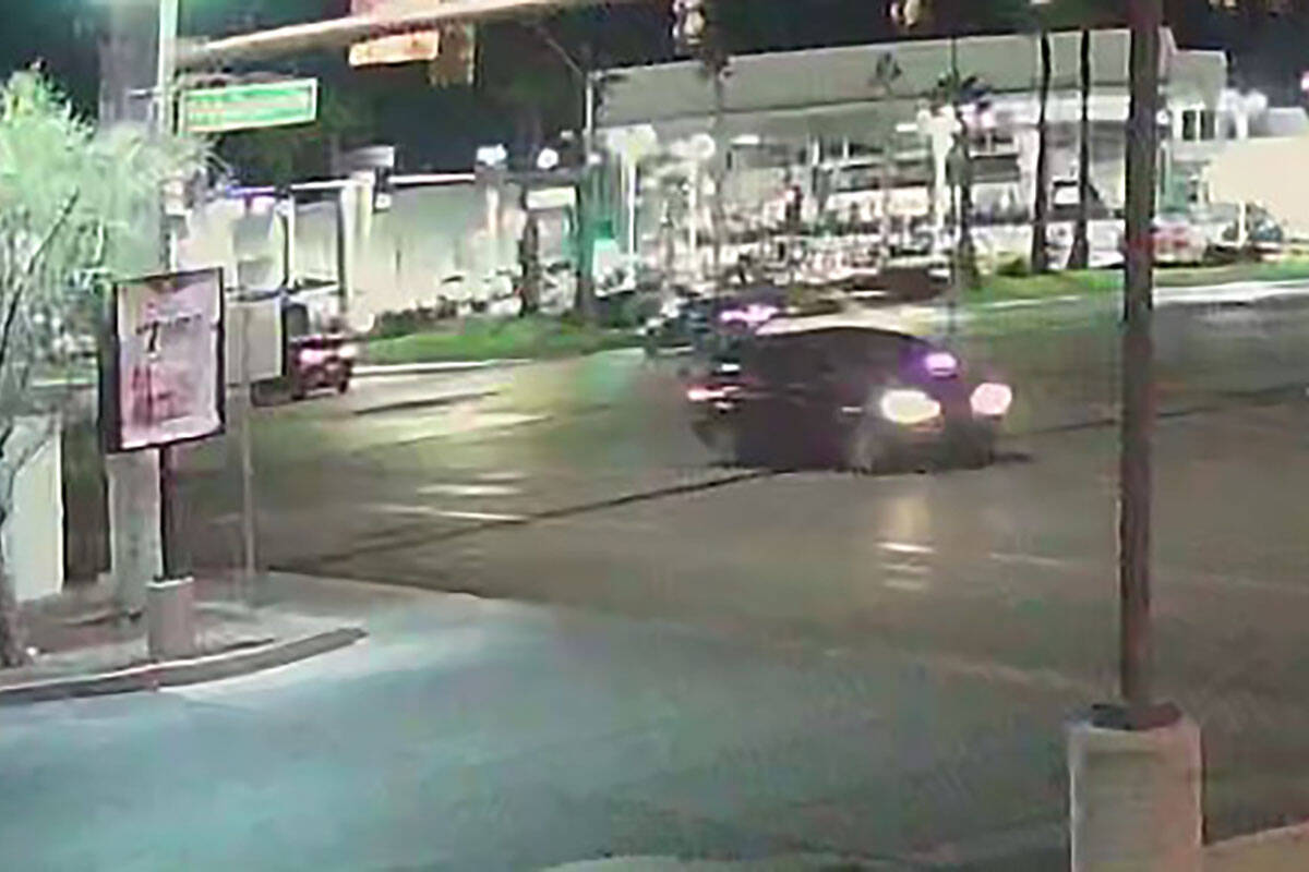 An still image of the vehicle police are looking for in relation to a hit-and-run collision on ...
