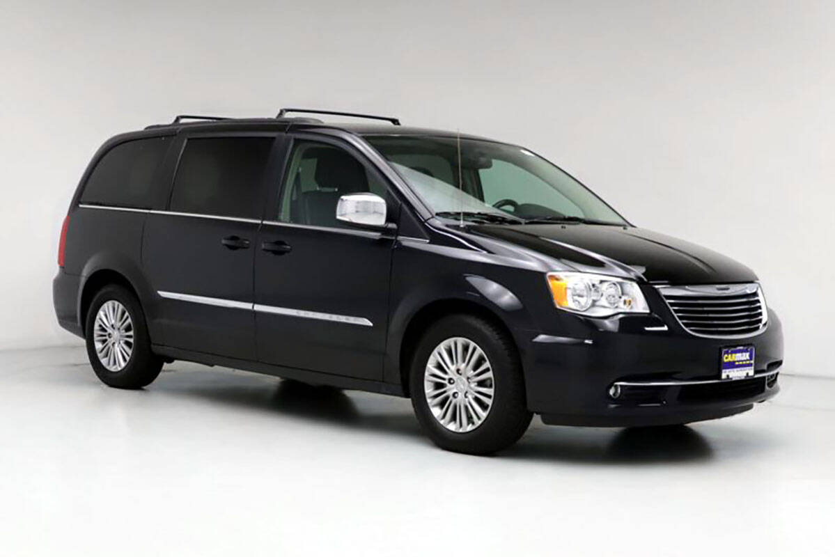 An example of the 2008 to 2016 Chrysler Town and Country minivan police are looking for in rela ...