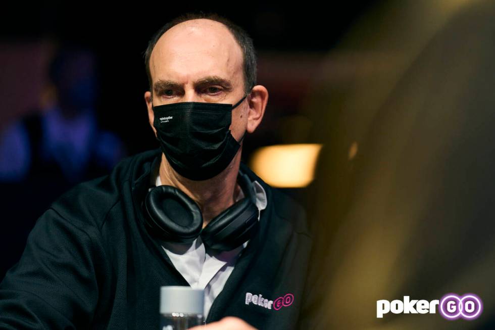 Nine-time World Series of Poker bracelet winner Erik Seidel during earlier rounds of the $50,00 ...