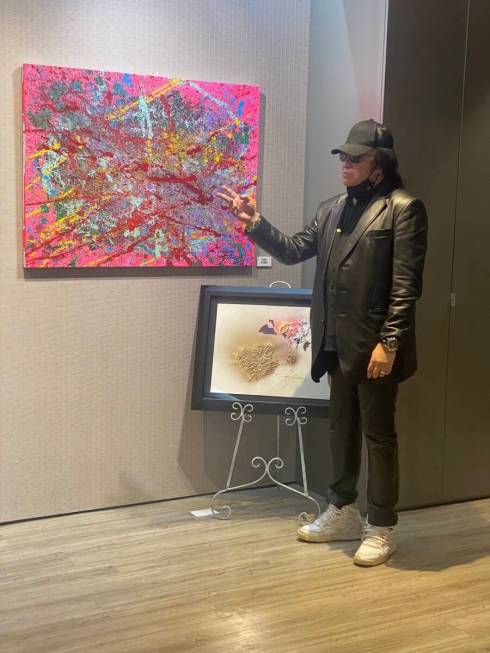 Gene Simmons of Kiss is shown at Animazing Gallery at The Grand Canal Shoppes at The Venetian o ...