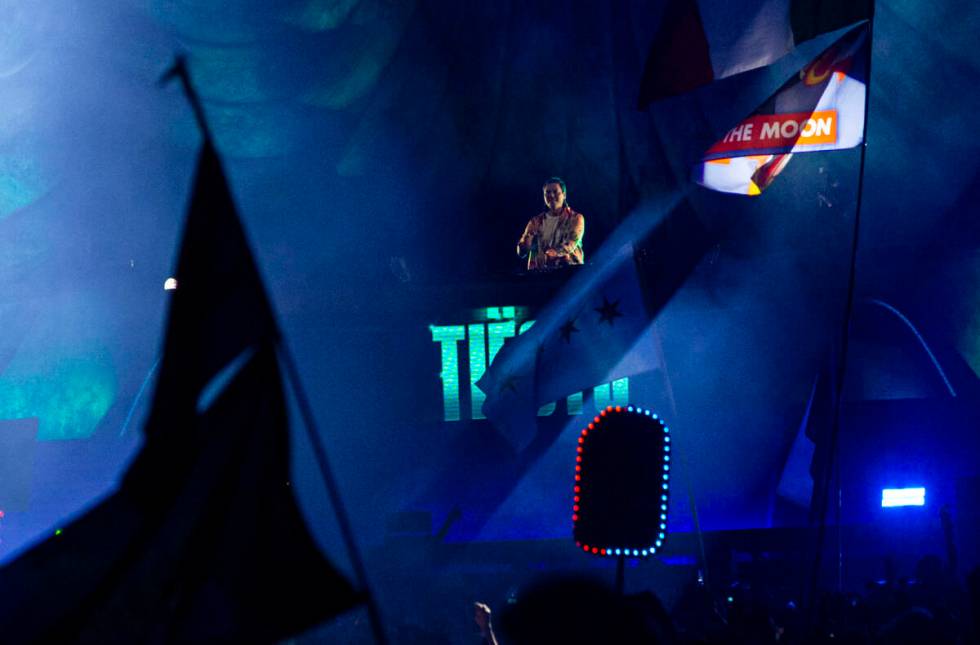 Tiesto performs at Kinetic Field during the second day of the Electric Daisy Carnival at the La ...