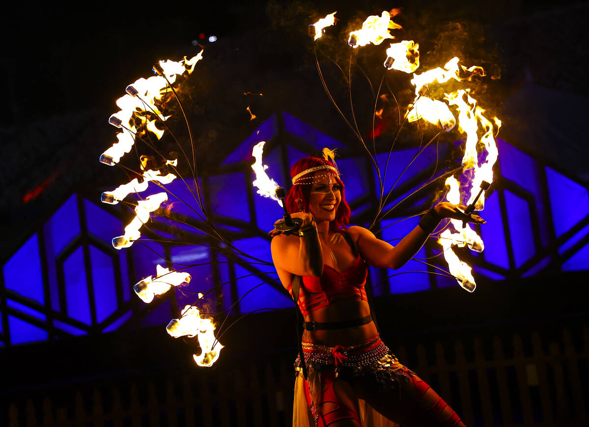 Jenn Ranalli performs during the first day of the Electric Daisy Carnival at the Las Vegas Moto ...