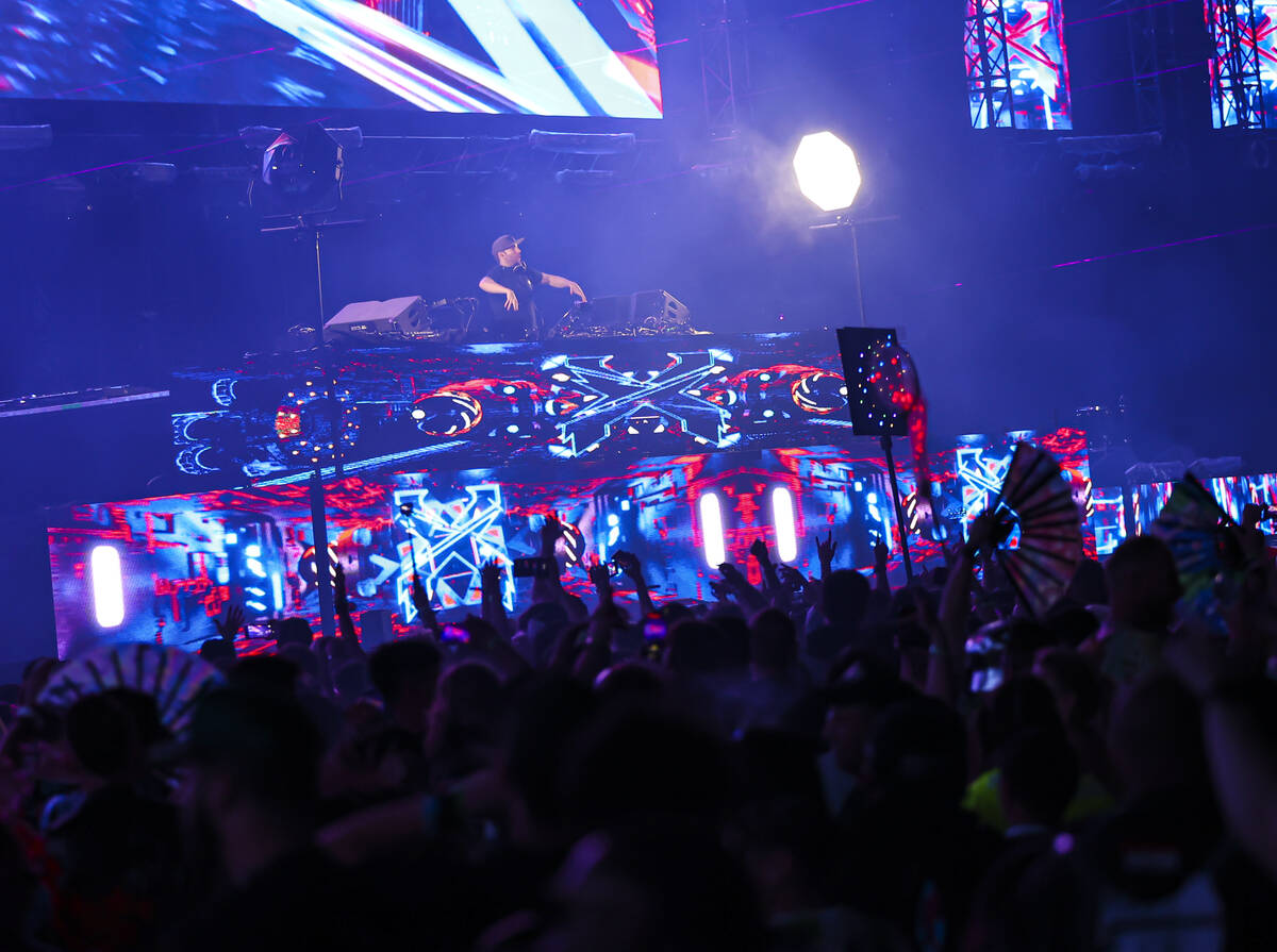 Excision performs at the Circuit Grounds stage during the first day of the Electric Daisy Carni ...
