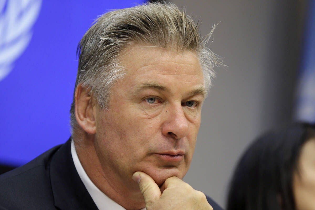 In this Sept. 21, 2015 file photo, actor Alec Baldwin attends a news conference at United Natio ...