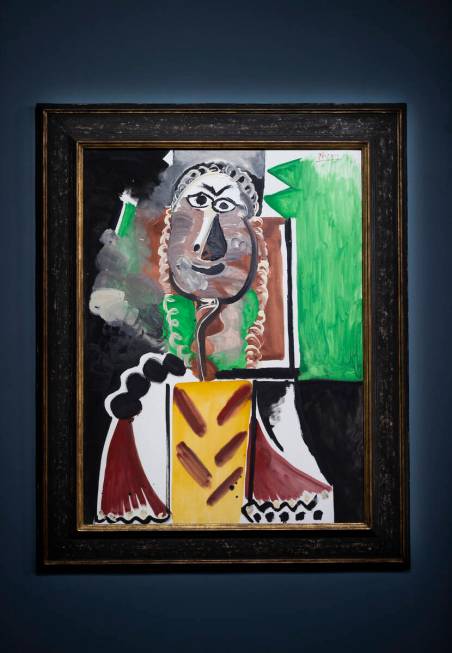 One of eleven of Pablo Picasso’s works during an auction held by Sotheby's at Bellagio A ...