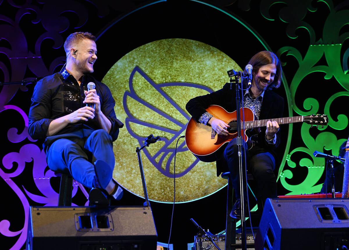 Imagine Dragons perform at Imagine Dragons' seventh annual Tyler Robinson Foundation Rise Up Ga ...