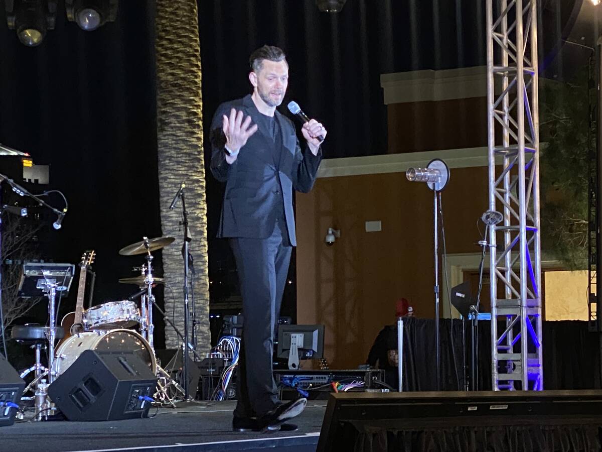 Actor Joel McHale hosts the Rise Up Gala for the Tyler Robinson Foundation at Wynn Las Vegas Ou ...
