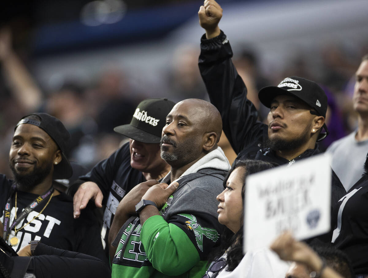 Philadelphia Eagles fans during an NFL football game against the Raiders on Sunday, Oct. 24, 20 ...