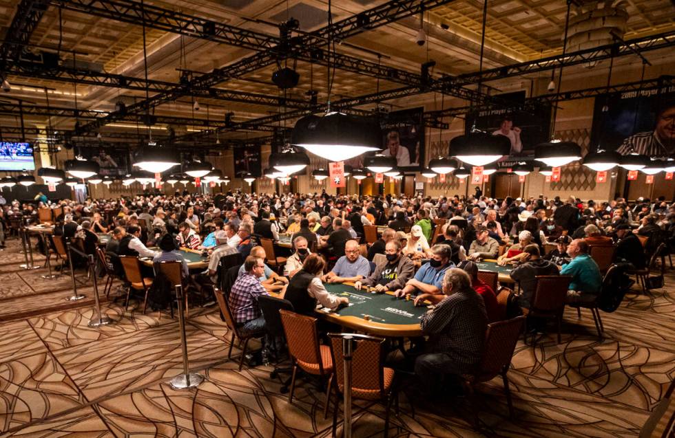 Playeres compete in the seniors no-limit hold'em event at the World Series of Poker at the Rio ...