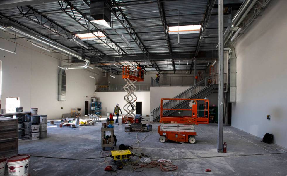 Construction continues at the Reality Based Training Center in Las Vegas on Wednesday, Oct. 27, ...