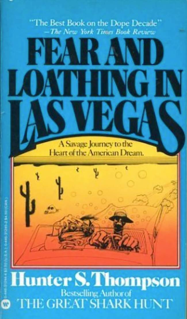 The cover of the book “Fear and Loathing in Las Vegas,” by Hunter S. Thompson.