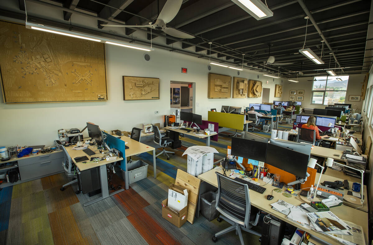 An open office at TSK Architects who are currently developing a small mixed-use complex along ...