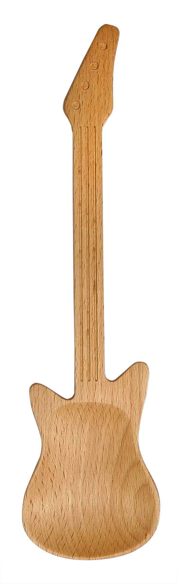 2. Thorness Rockin’ Utensils Kitchen Guitar Shaped Wooden Spoon Serve up sweet licks every ti ...
