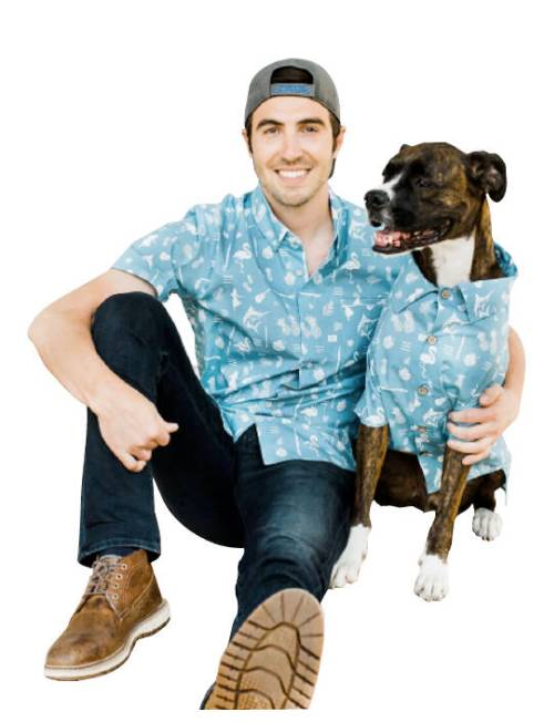 6. BBQ Shirt for Pups and People A set of matching shirts for pups and their people (men and wo ...