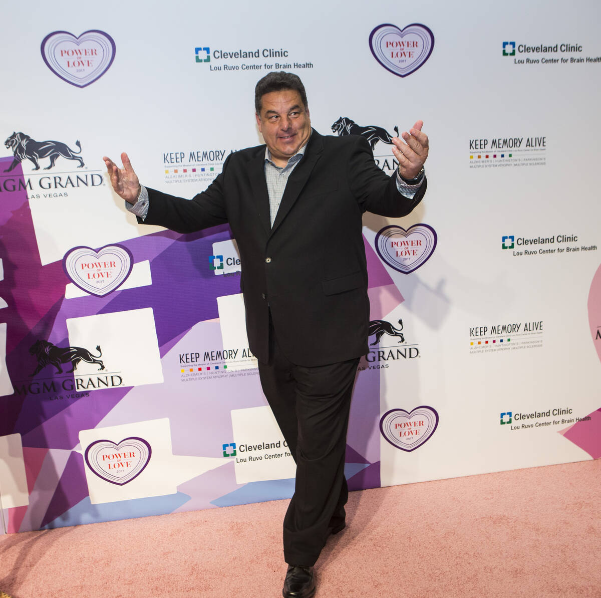 Actor and producer Steve Schirripa on the red carpet before Keep Memory Alive's 21st annual Pow ...