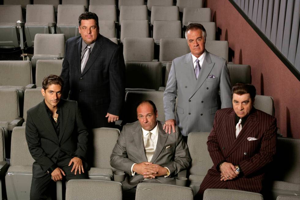 "Sopranos" cast memebers from left, Michael Imperioli, Steven R. Schirripa, James Gandolfini, T ...