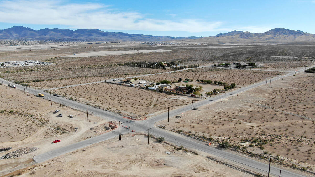 An aerial view of property for a 268-acre project south of the M Resort on Monday on November 8 ...