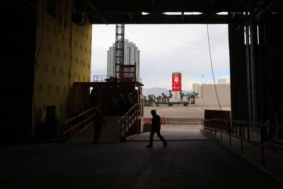 The parking garage at the yet-to-be finished Fontainebleau on the north Strip in Las Vegas Tues ...