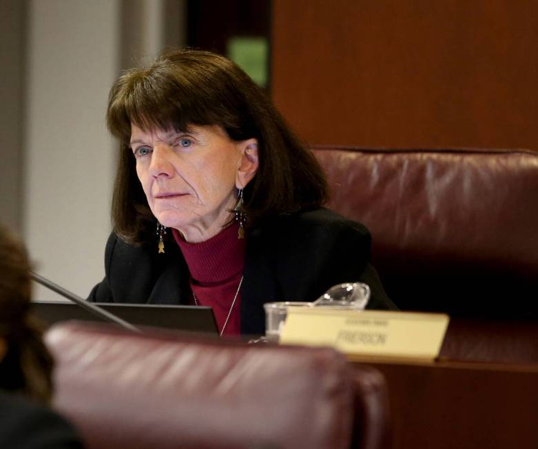 Assemblywoman Robin Titus, R-Wellington, during a Ways and Means Committee meeting in the Legis ...