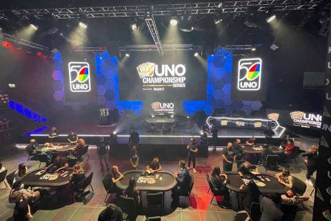 The HyperX Esports Arena inside the Luxor Hotel and Casino hosted the UNO Championship Series o ...
