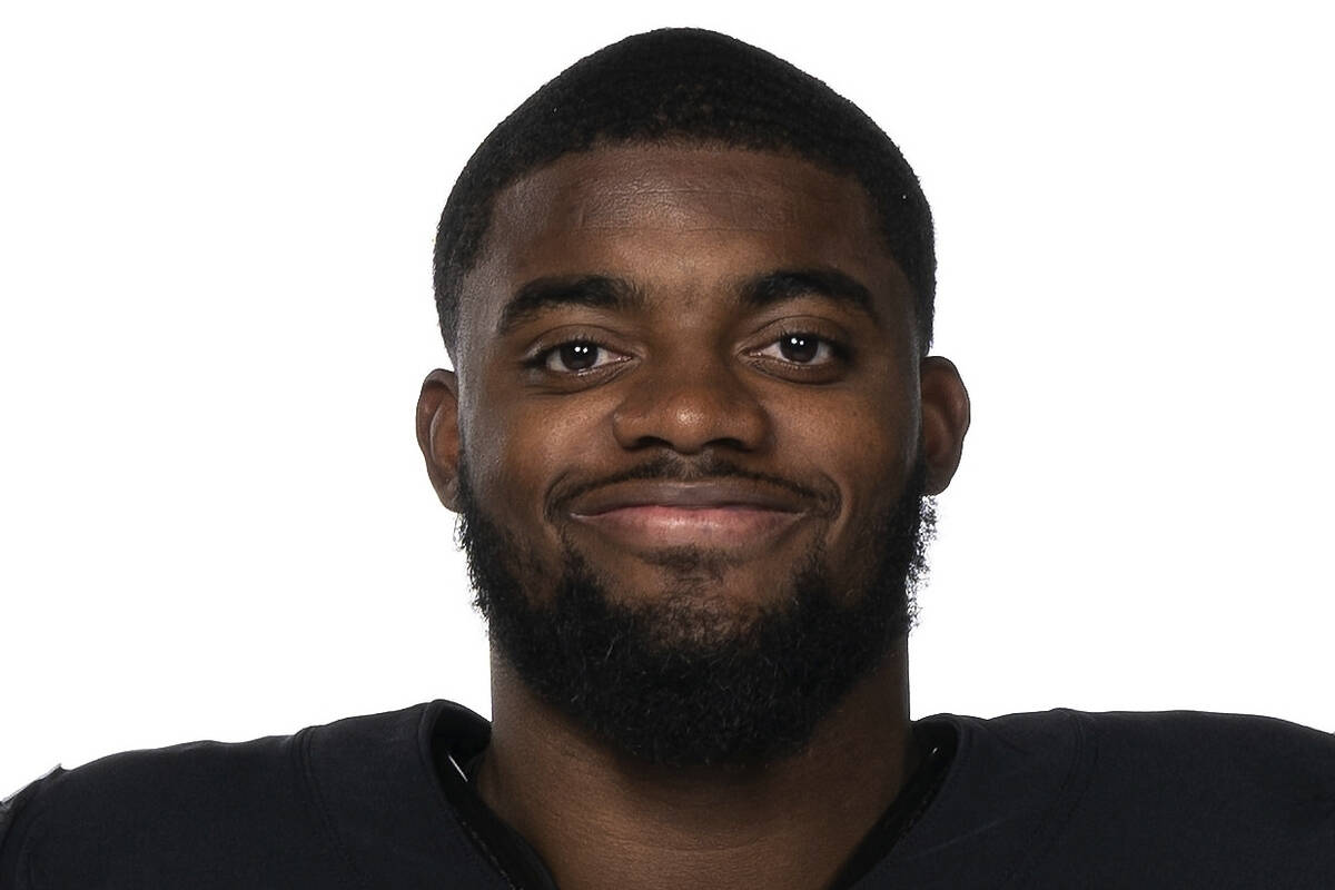 This is a 2020 photo of Amik Robertson of the Las Vegas Raiders NFL football team. This image r ...