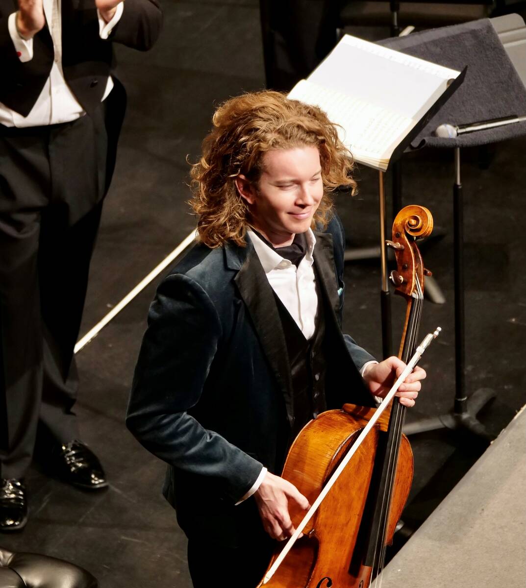 Las Vegas Philharmonic artist-in-residence Joshua Roman is shown performing at Reynolds Hall at ...