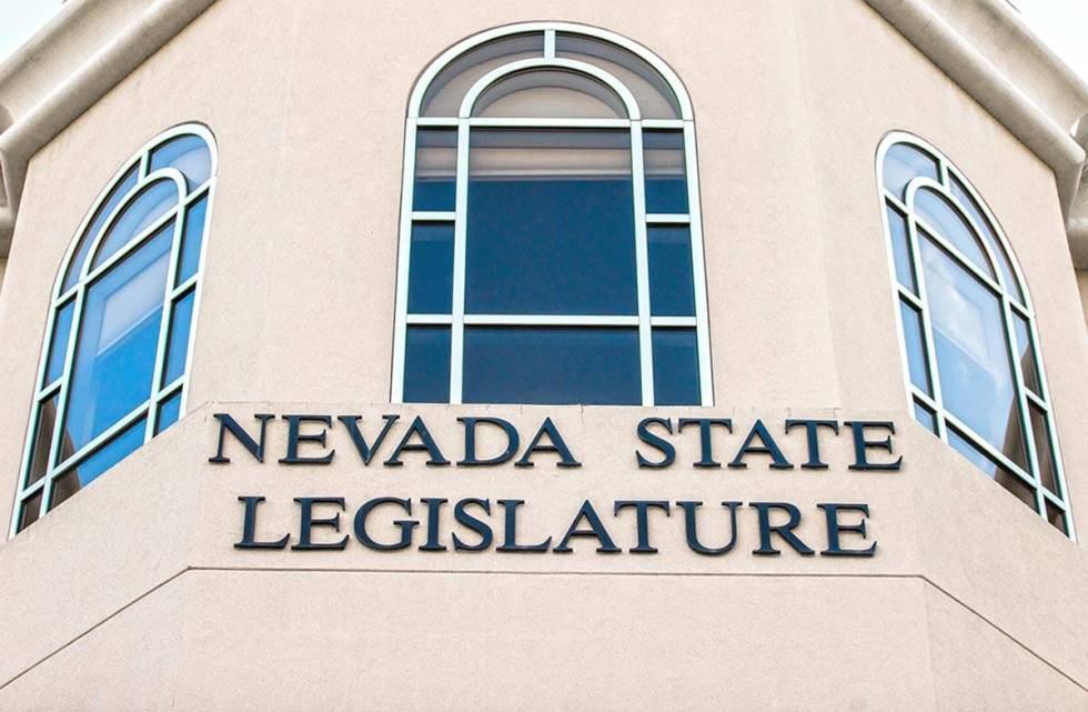 The Nevada State Legislature Building at the state Capitol complex in Carson City. (Benjamin Ha ...