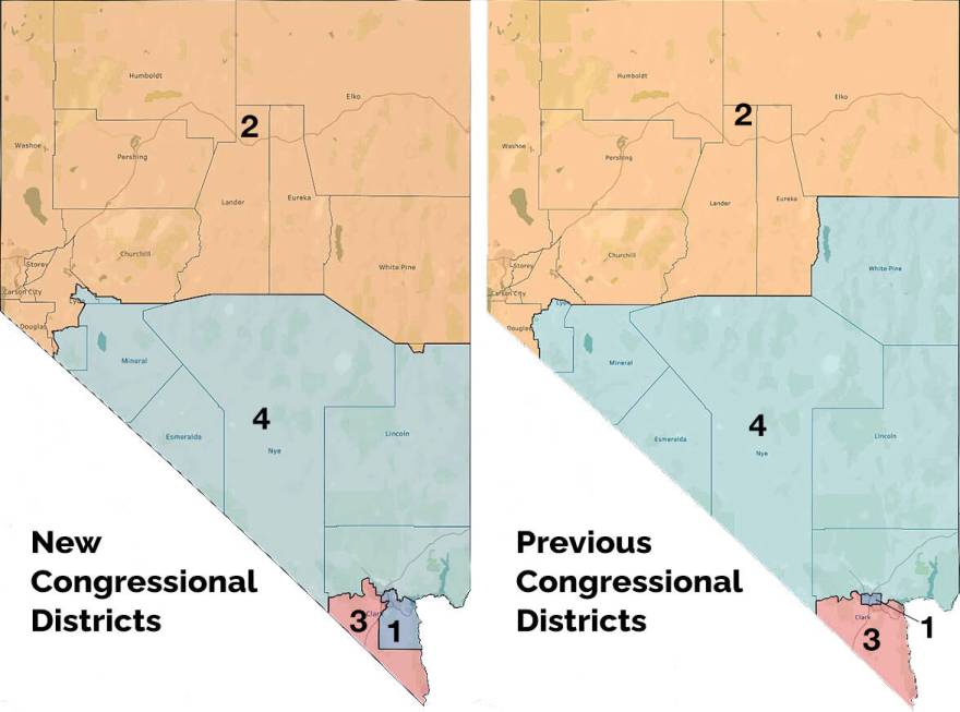 Final Congressional district map vs. current district map