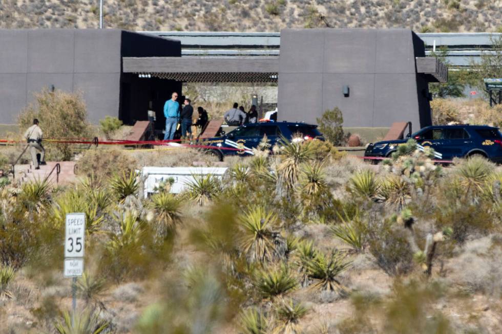 The Red Rock Canyon scenic loop is closed as the Las Vegas Metropolitan police investigate an O ...
