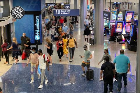 The concourse McCarran International Airport. (K.M. Cannon/Las Vegas Review-Journal) @KMCannonPhoto