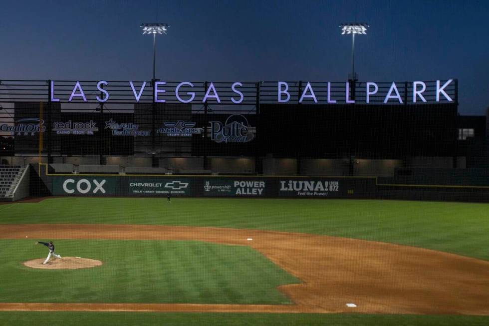 Las Vegas Ballpark on Tuesday, May 4, 2021, in Las Vegas. (Benjamin Hager/Las Vegas Review-Jour ...