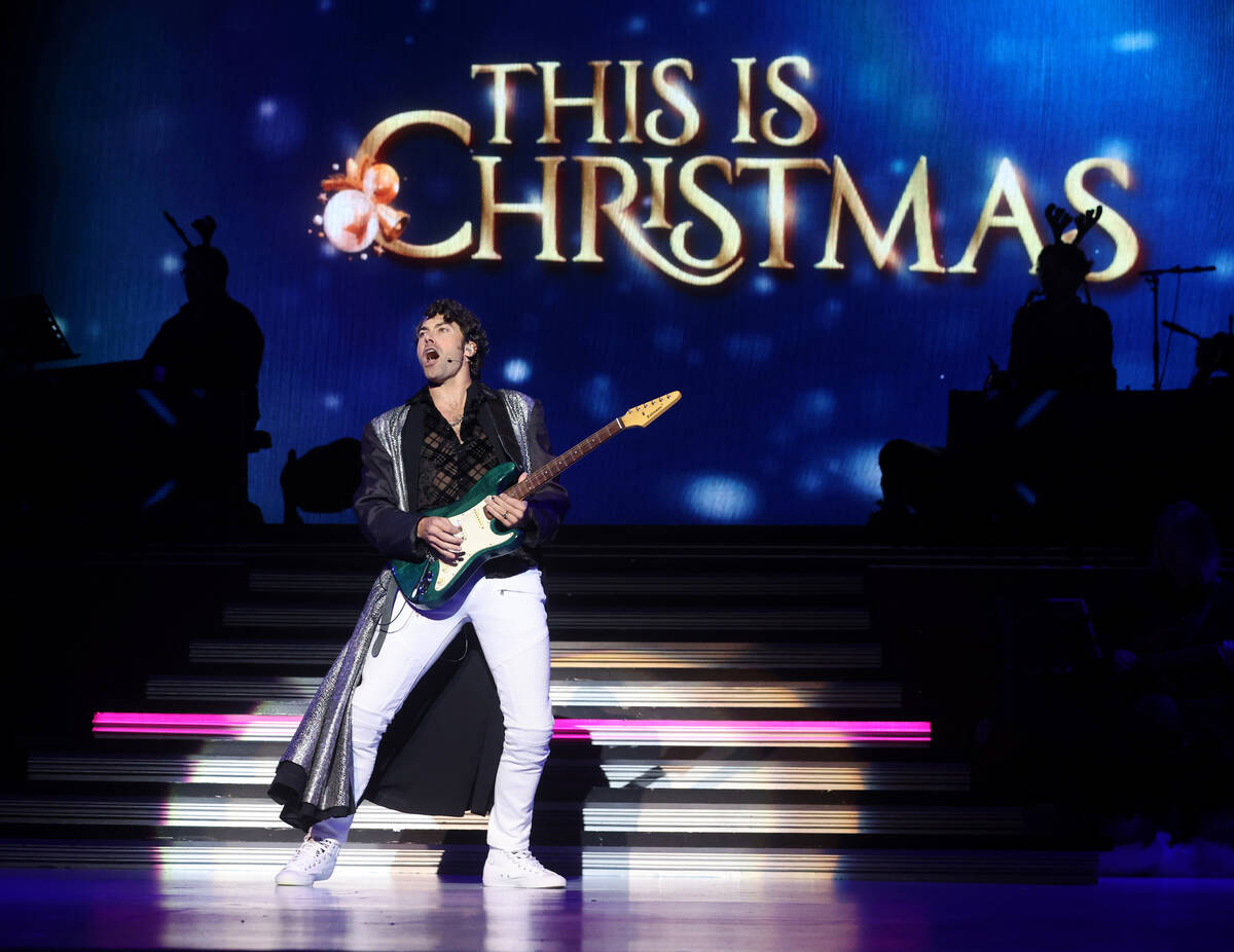 Ace Young performs "Run Run Rudolph" during a preview of "This Is Christmas&quot ...
