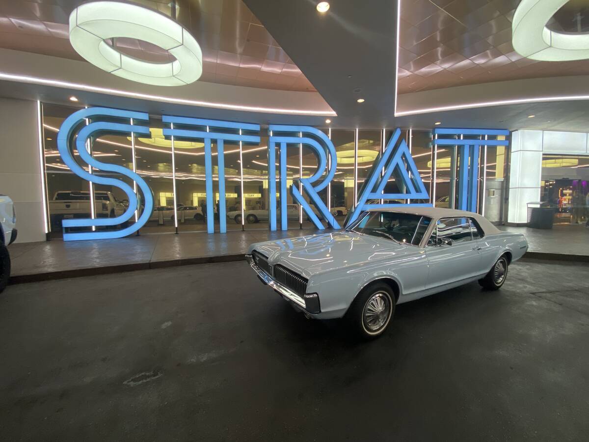 The 1967 Mercury Cougar owned by Review-Journal columnist John Katsilometes is shown at The Str ...