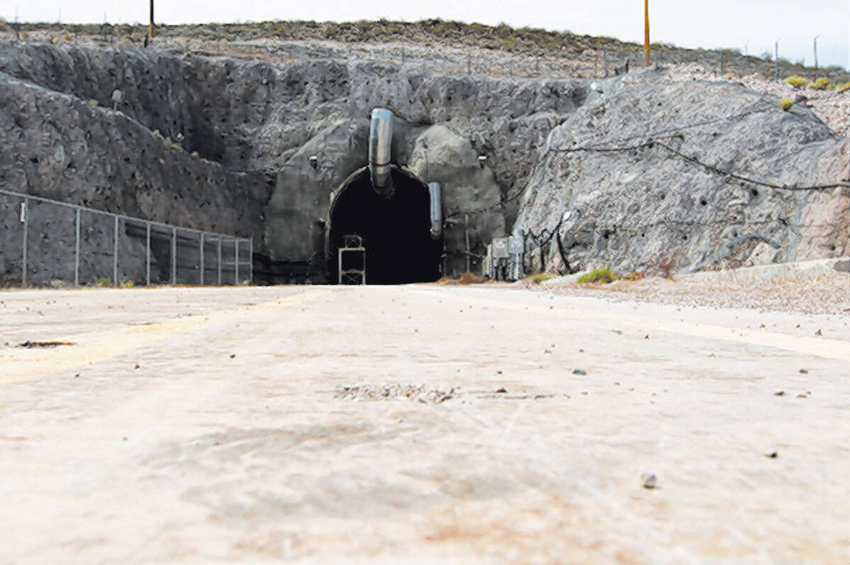 The north portal of the Yucca Mountain exploratory tunnel. (Las Vegas Review-Journal, file)