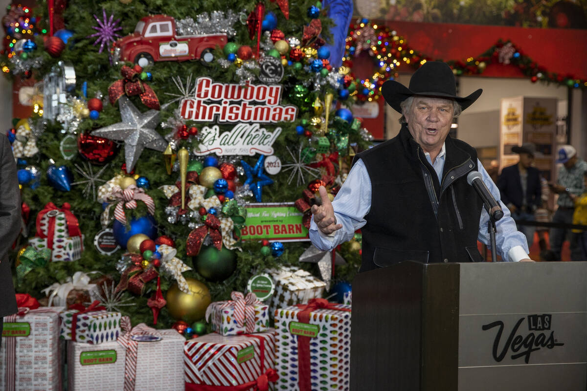 The Cowboy Channel CEO Patrick Gottsch welcomes all during the Cowboy Channel Cowboy Christmas ...