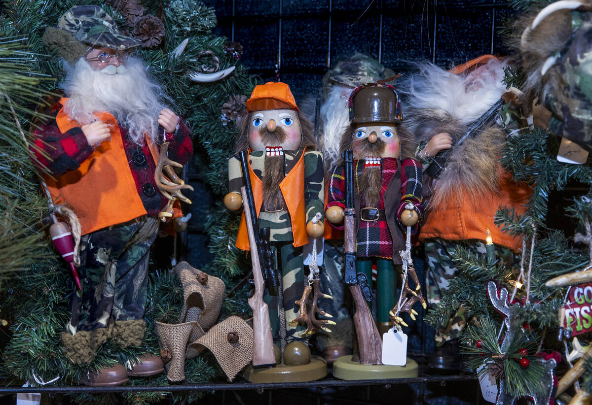 Nutcrackers for sale during the opening night of the Cowboy Channel Cowboy Christmas at the Las ...