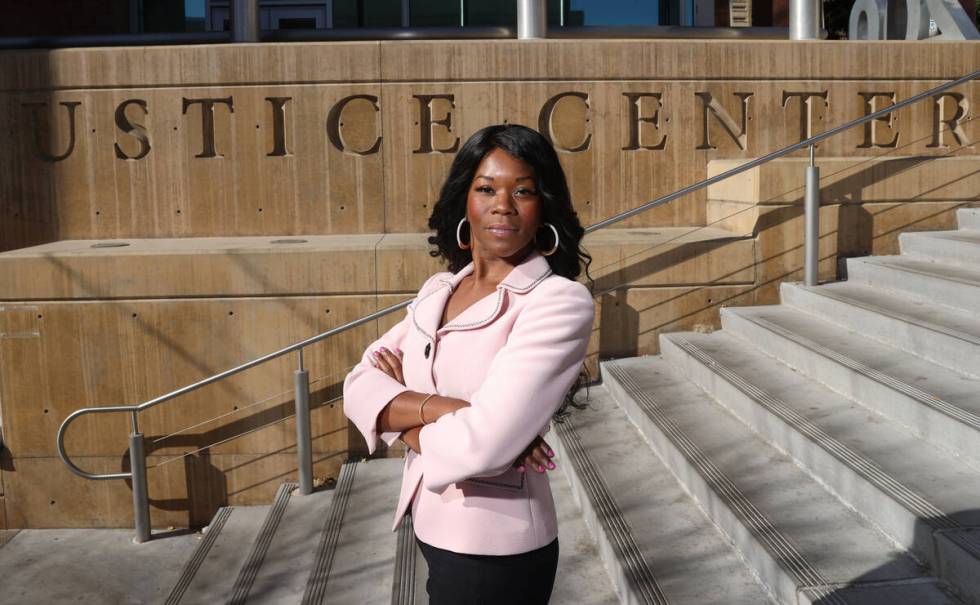 Nikkia Wade at the Regional Justice Center in Las Vegas Wednesday, Nov. 24, 2021. Wade used sup ...