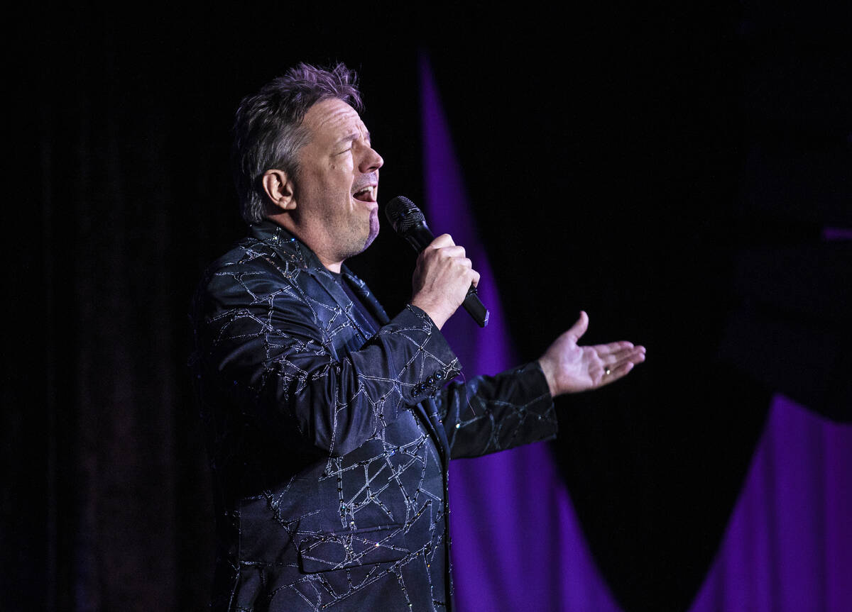 Terry Fator performs at New York-New York's Liberty Loft on Wednesday, Nov. 10, 2021, in Las Ve ...