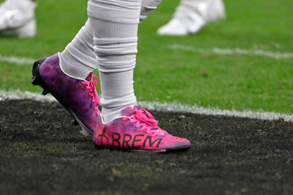 Washington Football Team running back Antonio Gibson (24) with My Cause My Cleats shoes before ...