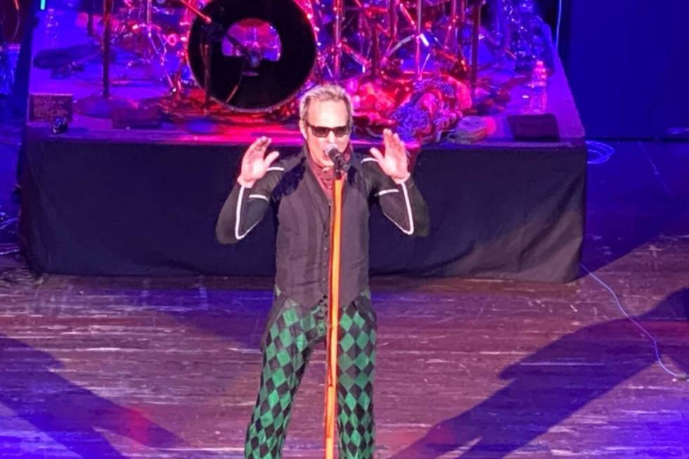 David Lee Roth performs at House of Blues at Mandalay Bay, Jan. 10, 2020. (John Katsilometes/La ...