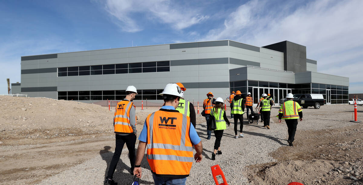 The Dollar Loan Center is shown during a tour of the new Silver Knights home in Henderson Monda ...