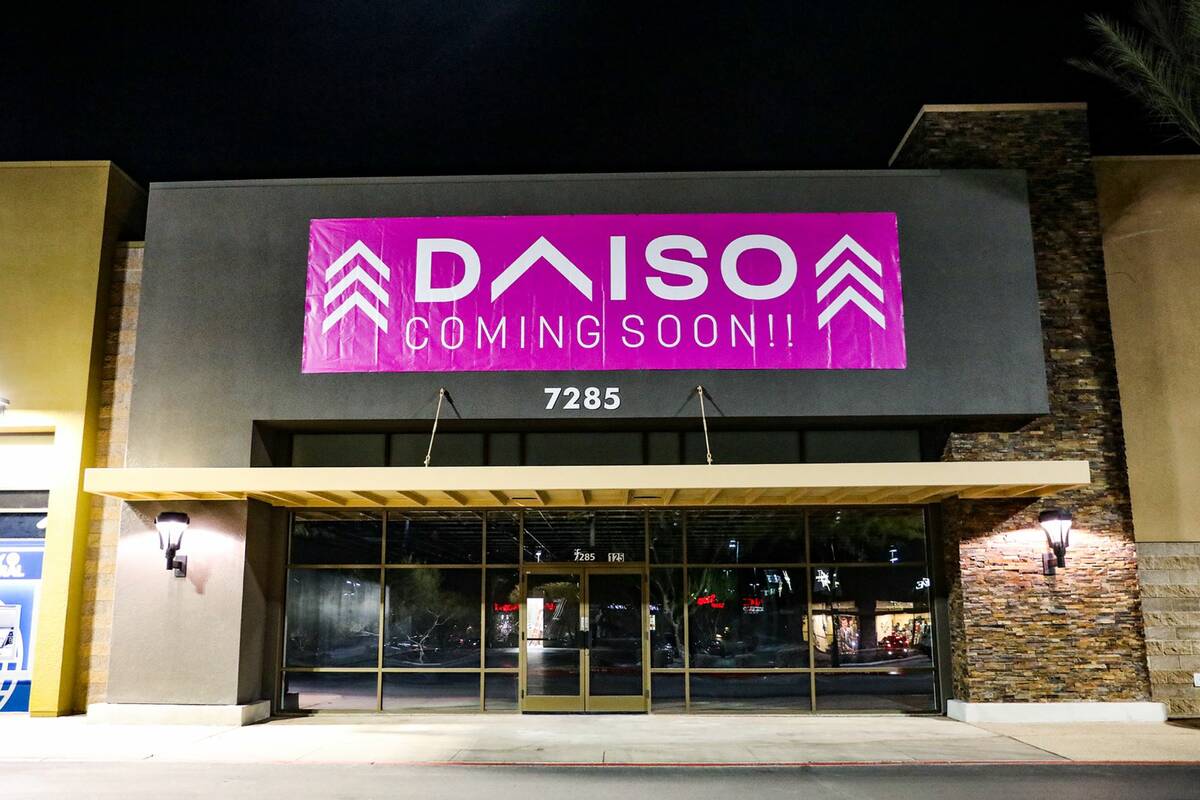 The location of a soon-to-open Daiso store in southwest Las Vegas, near the 215 Beltway and Rai ...