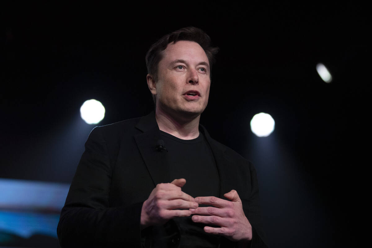 Tesla CEO Elon Musk, seen in March 2019. (AP Photo/Jae C. Hong)