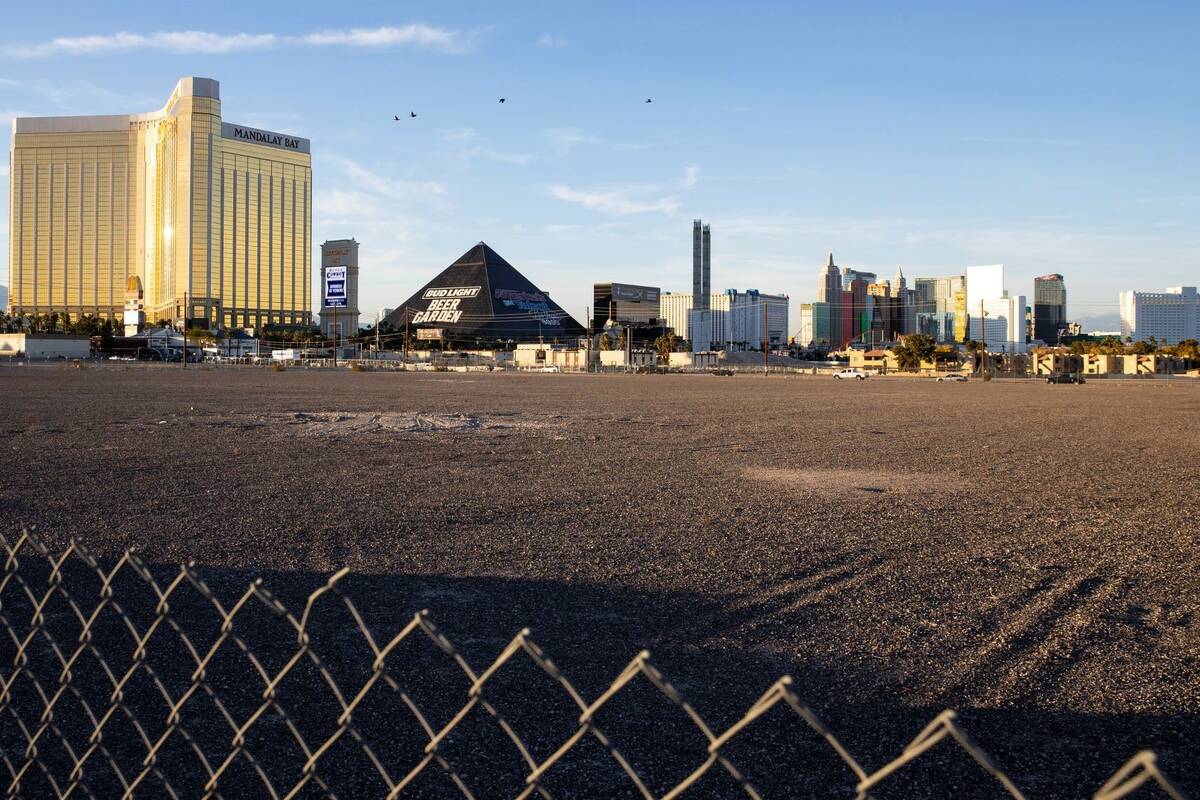 A vacant land along Haven Street is shown on Wednesday, Dec. 8, 2021, in Las Vegas. Clark Count ...
