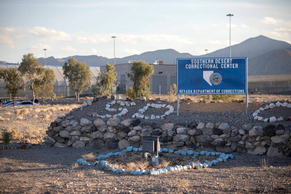 The Southern Desert Correctional Center on Wednesday, Dec. 8, 2021, in Indian Springs, Nevada. ...