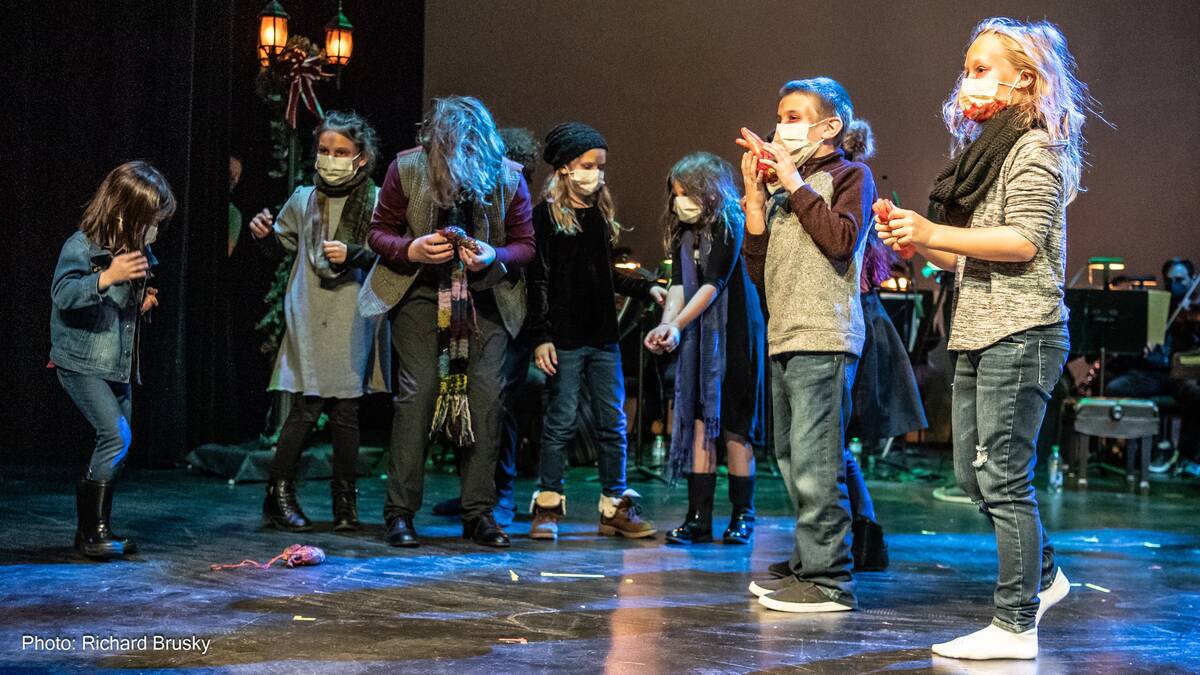 The Vegas City Opera Children's Chorus performed as the Zombie Chorus for the November producti ...