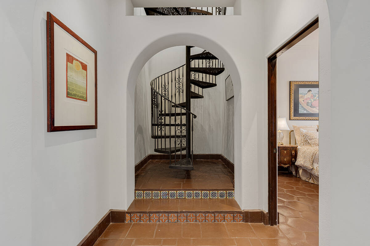 The Spanish architecture sets off the staircase. (Ivan Sher Group)