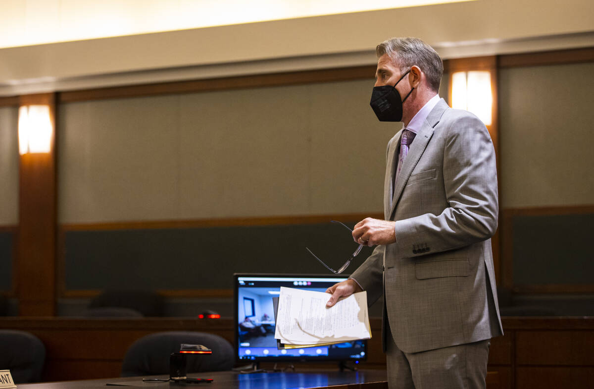 Deputy Public Defender David Westbrook speaks before the sentencing of Christopher Candito, a f ...