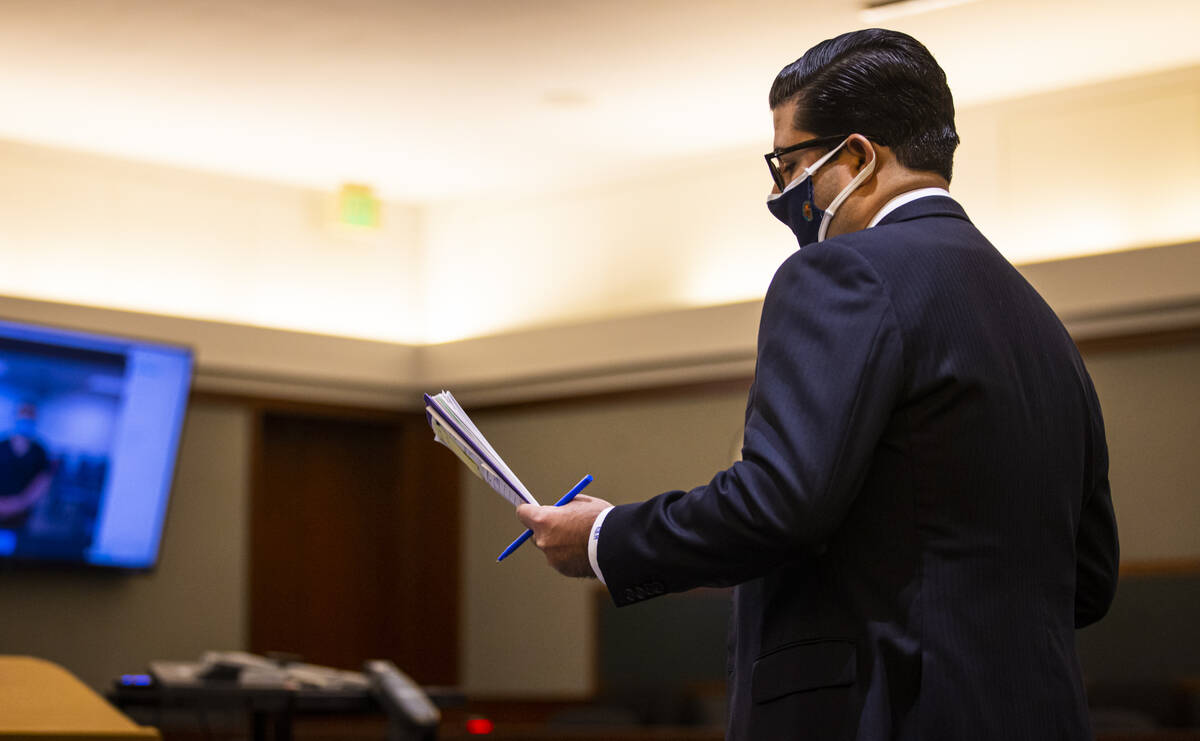 Deputy District Attorney Eckley Keach speaks before the sentencing of Christopher Candito, a fo ...